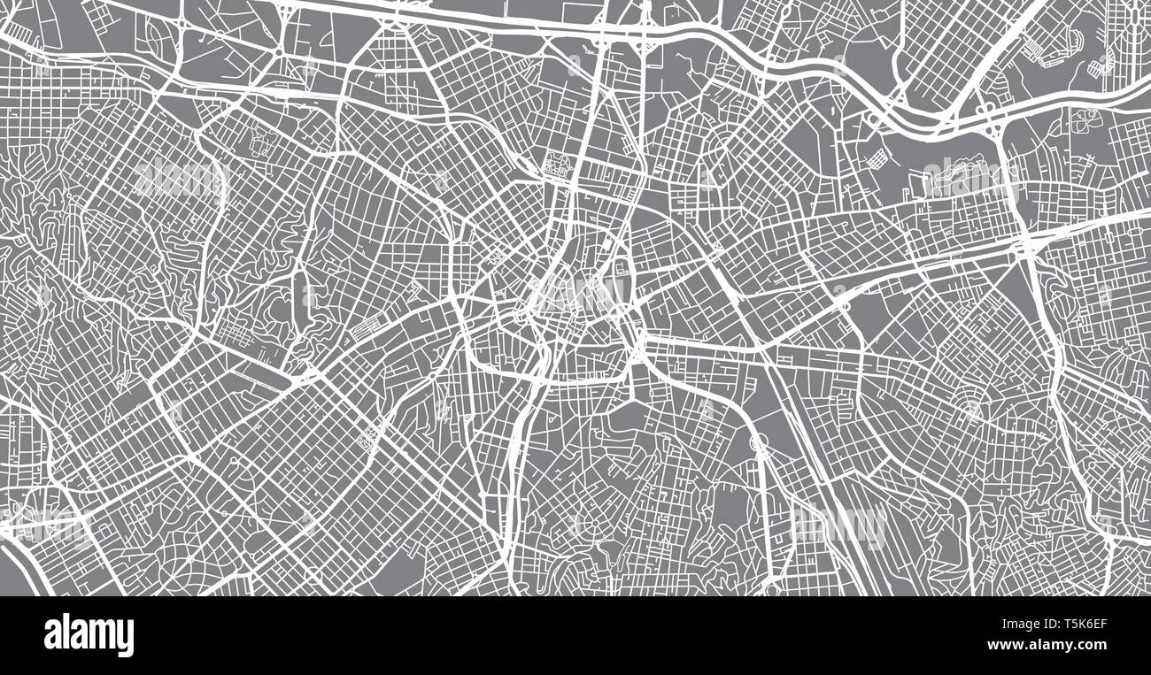 Urban Vector City Map Of Sao Paulo Brazil Stock Vector Image Art Alamy