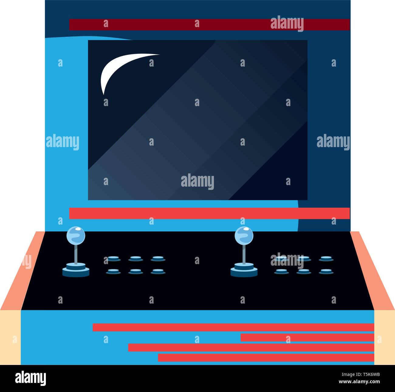 arcade machine video game retro vector illustration design Stock Vector ...