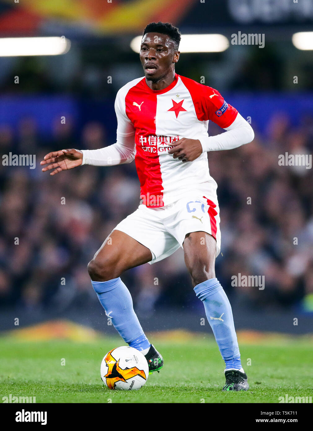 LONDON, ENGLAND - APRIL 18, 2019: Ibrahim Traore Of Slavia