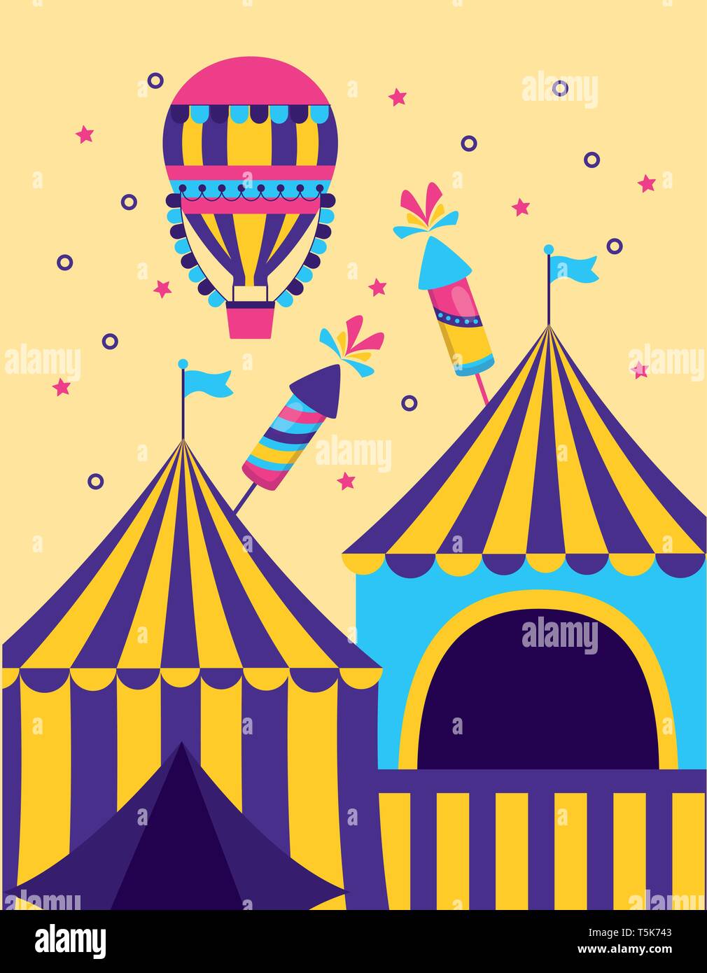 carnival tent air balloon Stock Vector Image & Art - Alamy