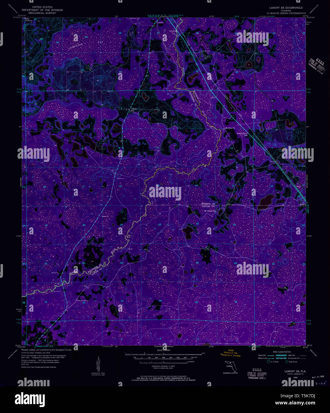 Lamont florida map hires stock photography and images Alamy