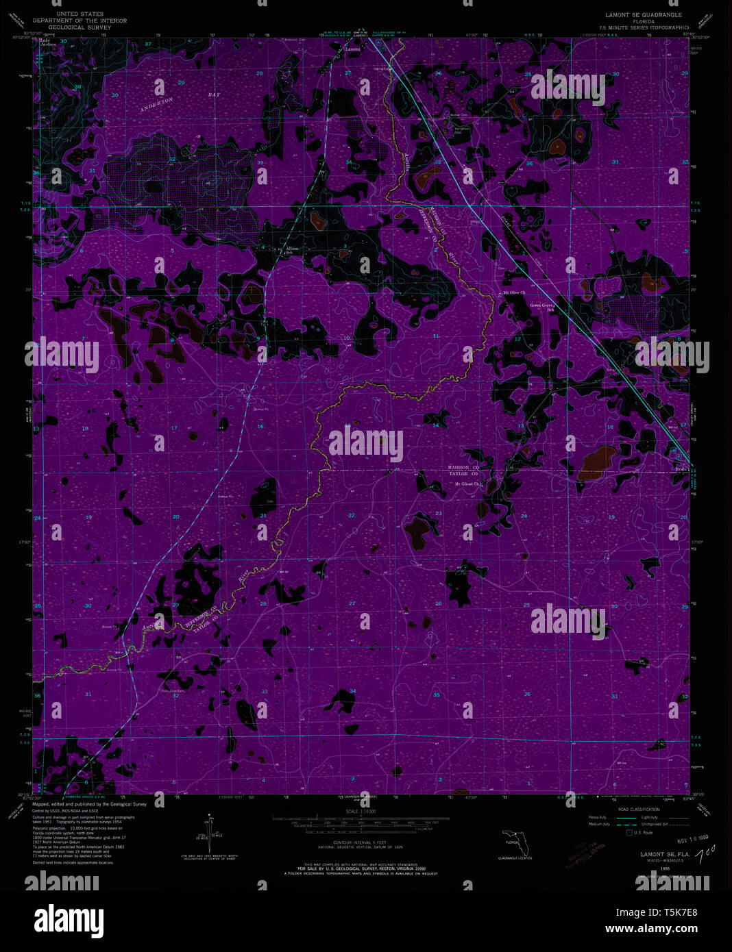 Lamont florida map hires stock photography and images Alamy