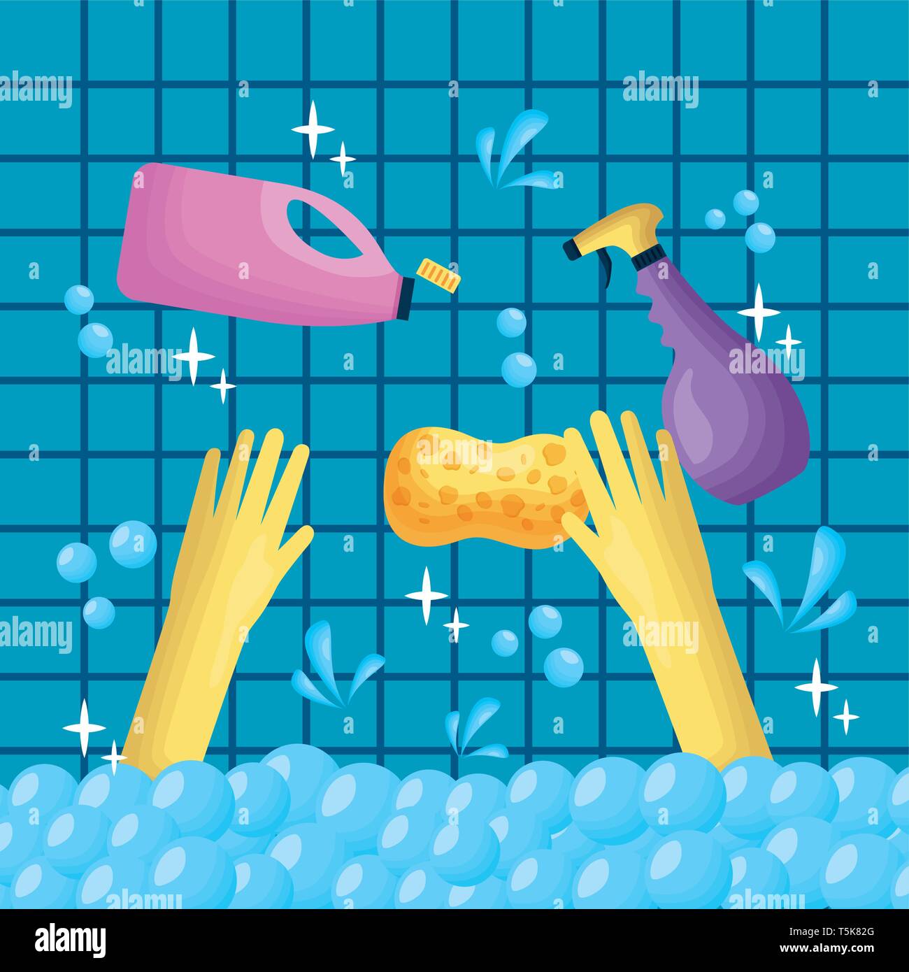 spring cleaning tools Stock Vector Image & Art Alamy