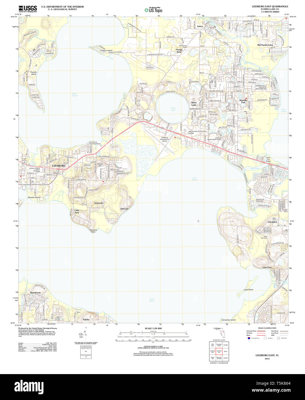 Map of leesburg hires stock photography and images Alamy