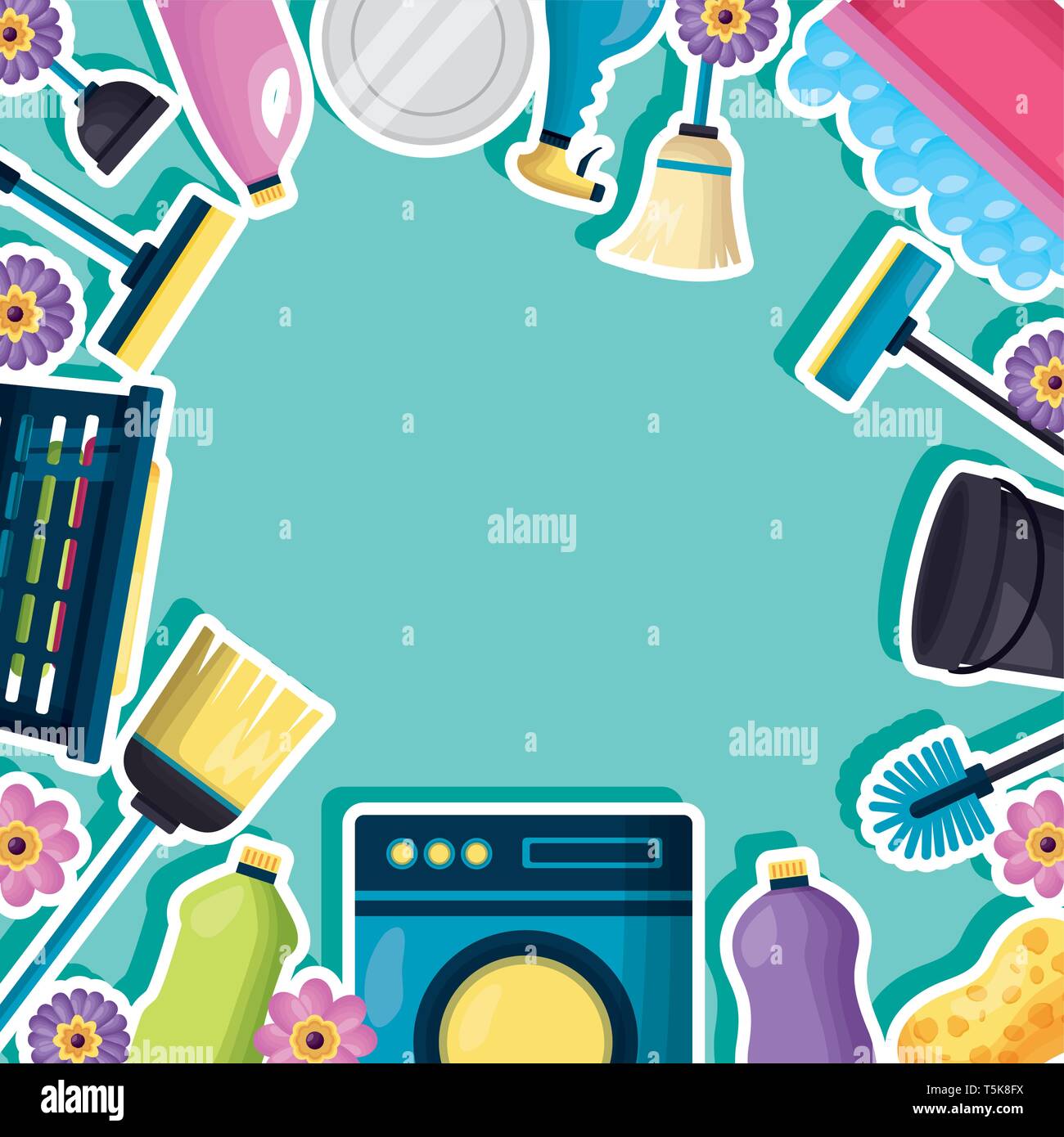 spring cleaning tools Stock Vector Image & Art Alamy