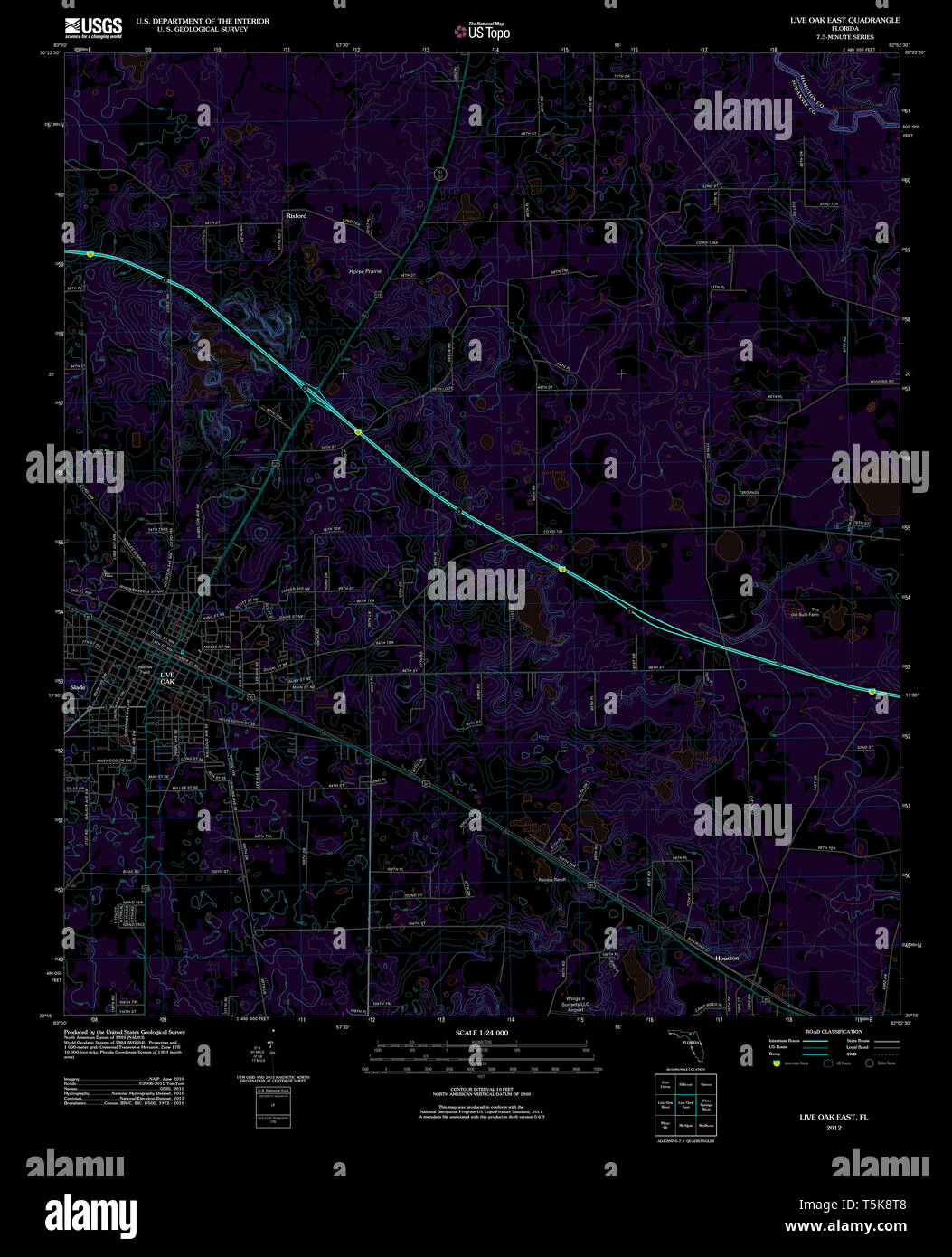 Live oak florida map hires stock photography and images Alamy