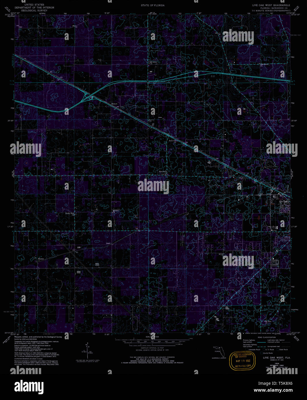 Live oak florida map hires stock photography and images Alamy