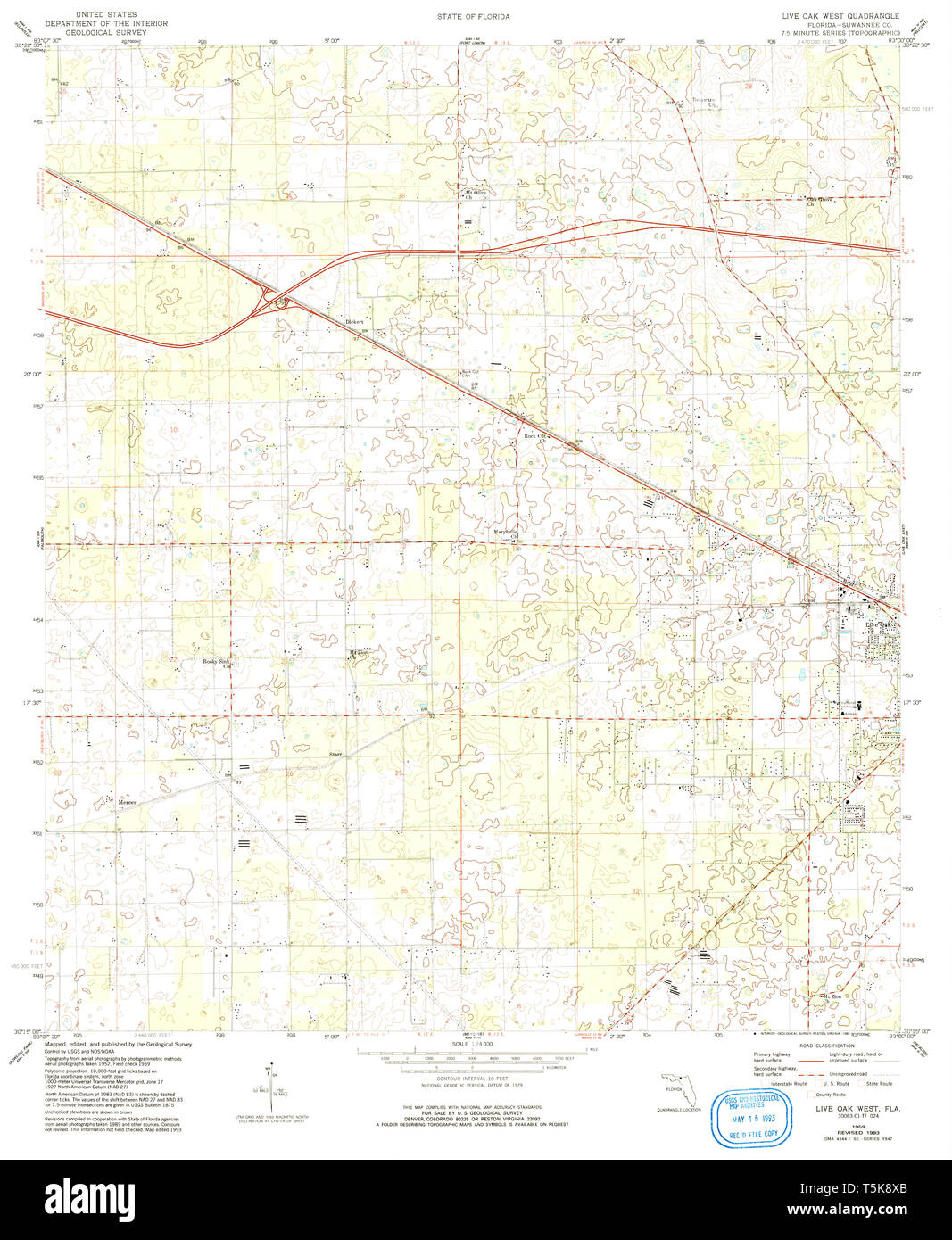 Live oak florida map hires stock photography and images Alamy
