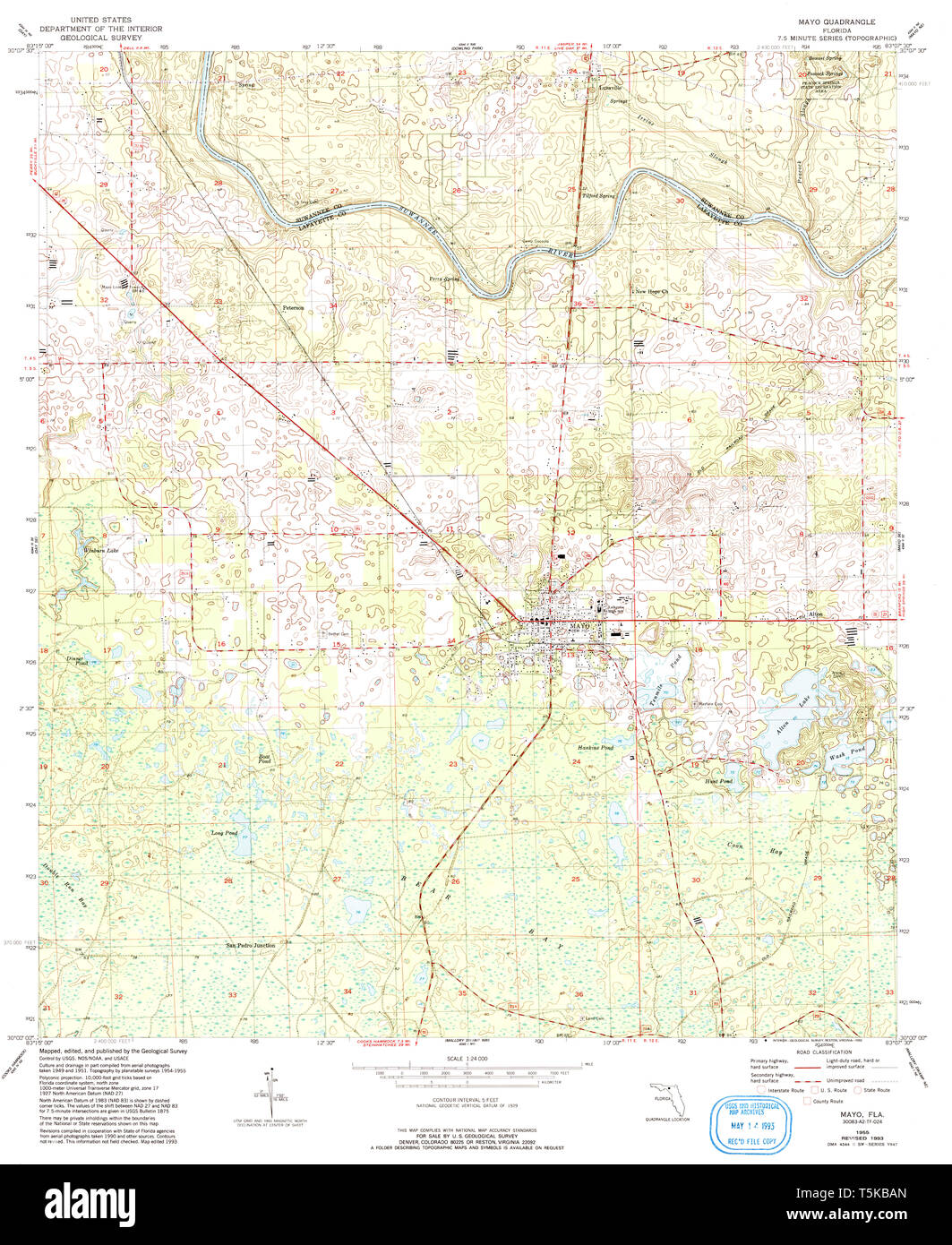 Map of mayo florida hires stock photography and images Alamy