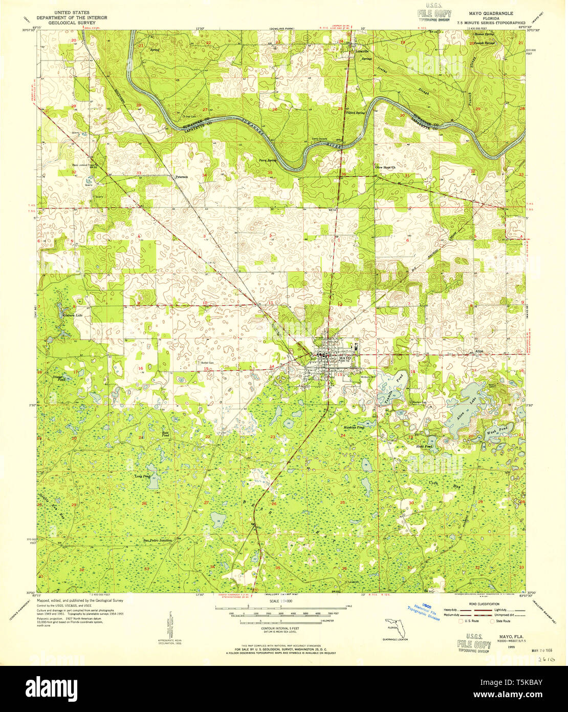 Map of mayo florida hires stock photography and images Alamy