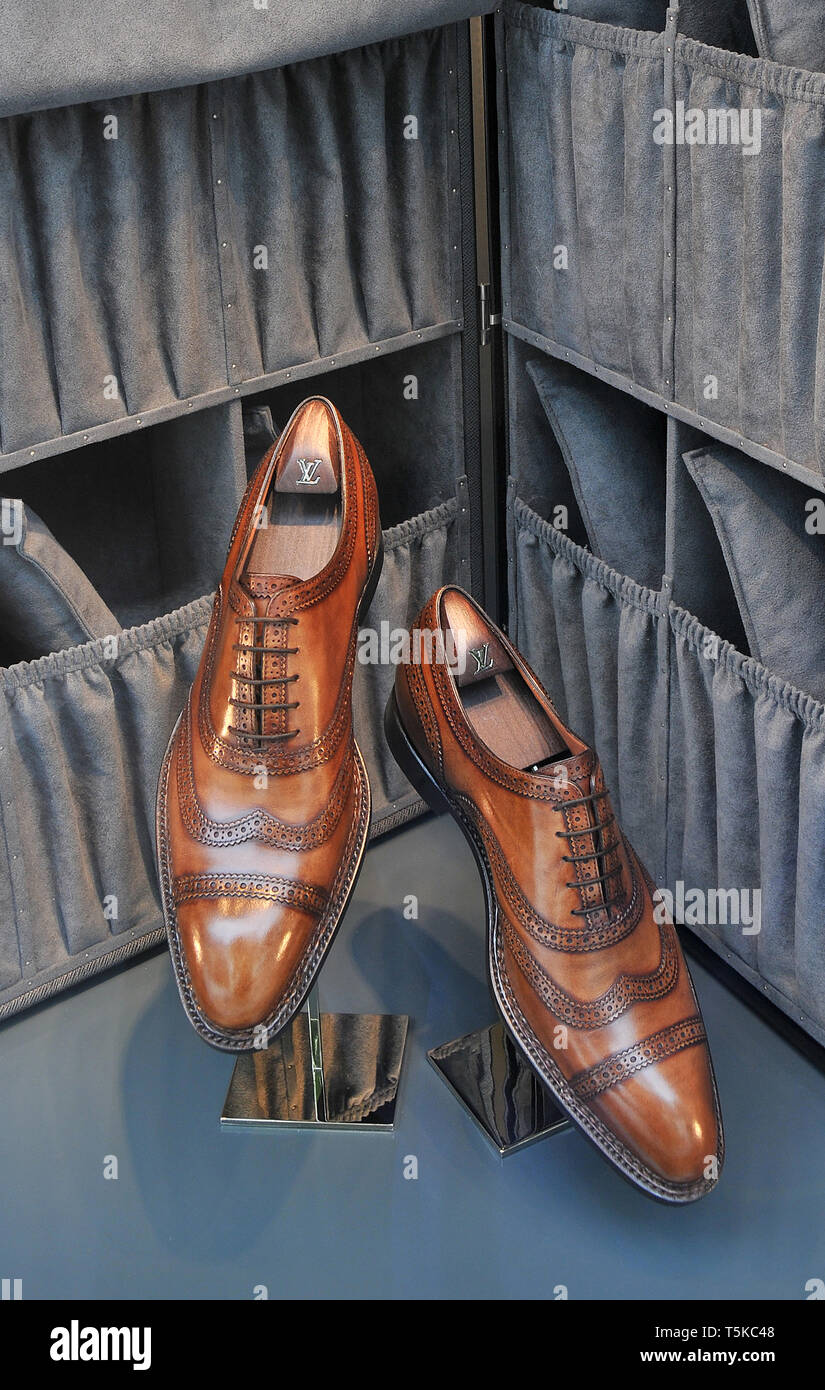Berlin, the luxury brand Louis Vuitton Shoes Stock Photo - Alamy
