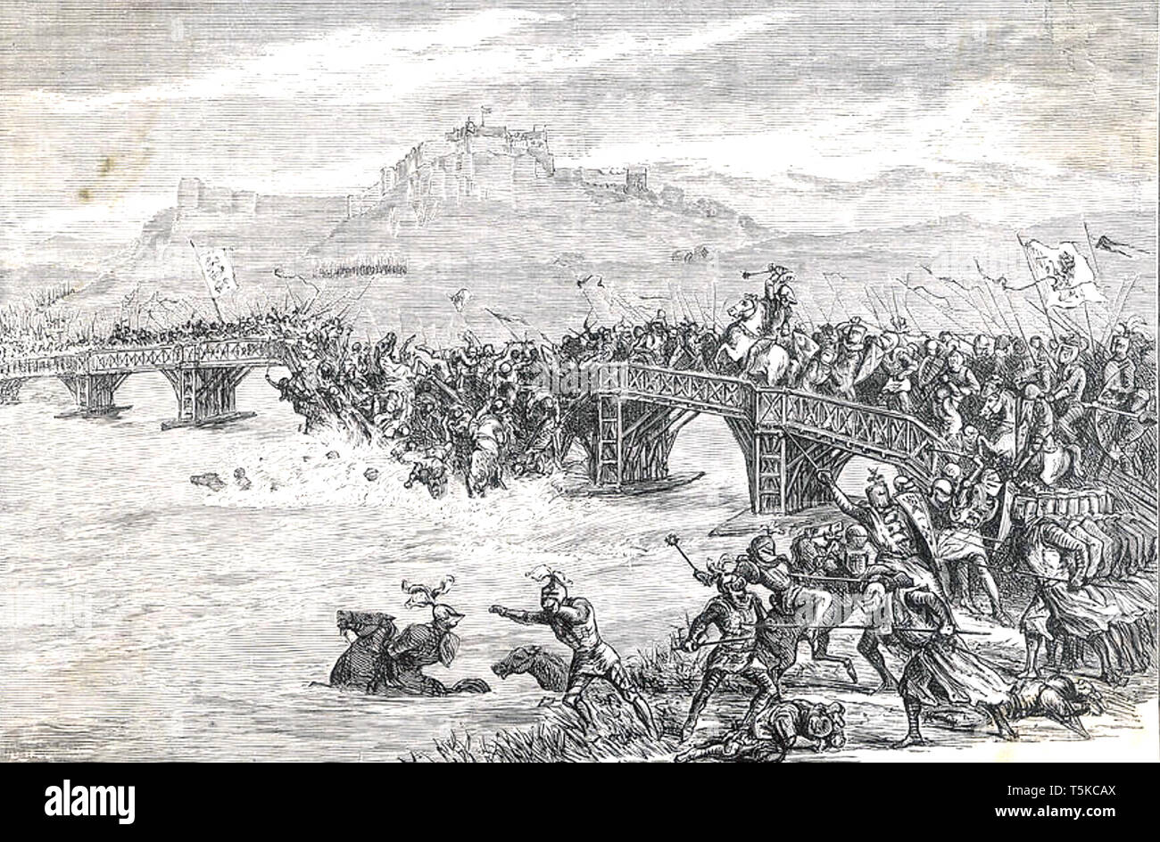 BATTLE OF STIRLING BRIDGE 11 September 1297 in the First War of Scottish Independence Stock Photo