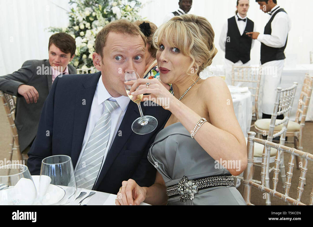 THE WEDDING VIDEO 2012 Squirrel Films production with Lucy Punch and Robert Webb Stock Photo