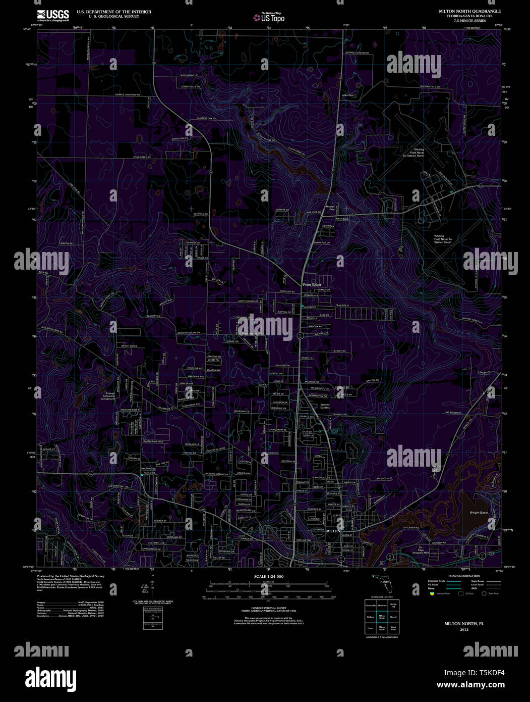 Map of milton florida hires stock photography and images Alamy