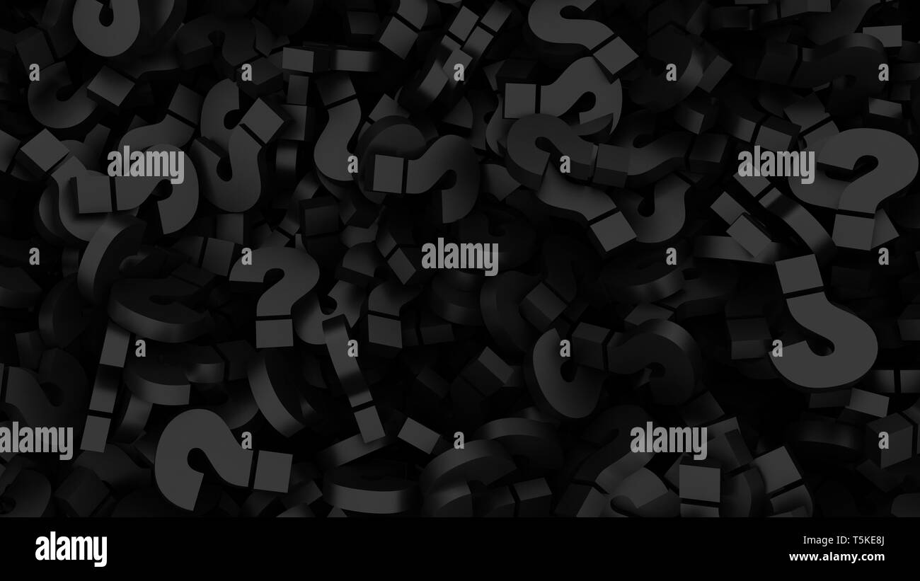Black Question Marks Background