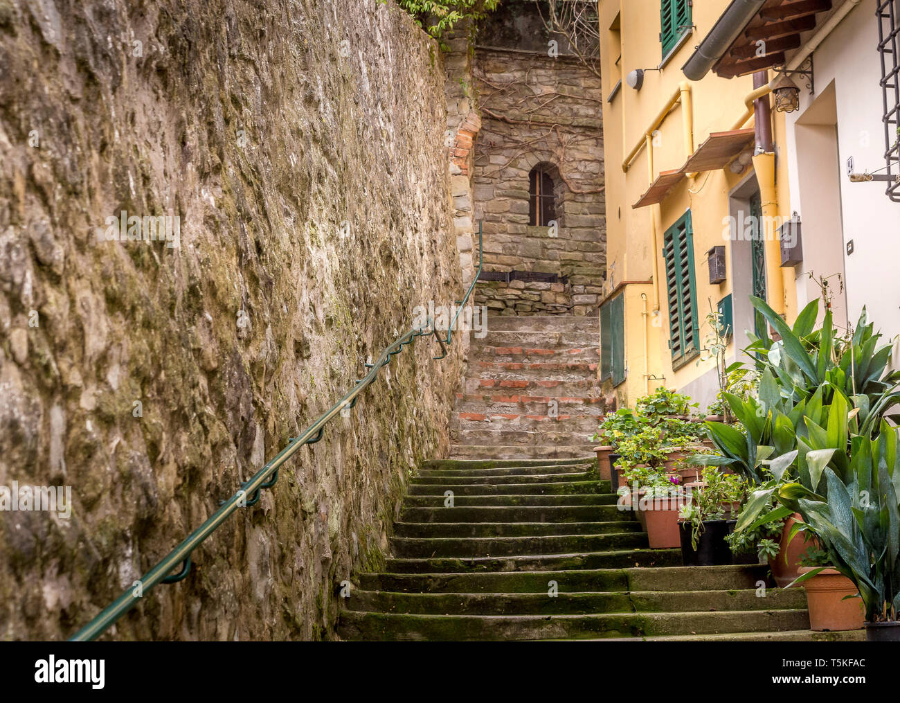 Typical street view, Fiesole Stock Photo