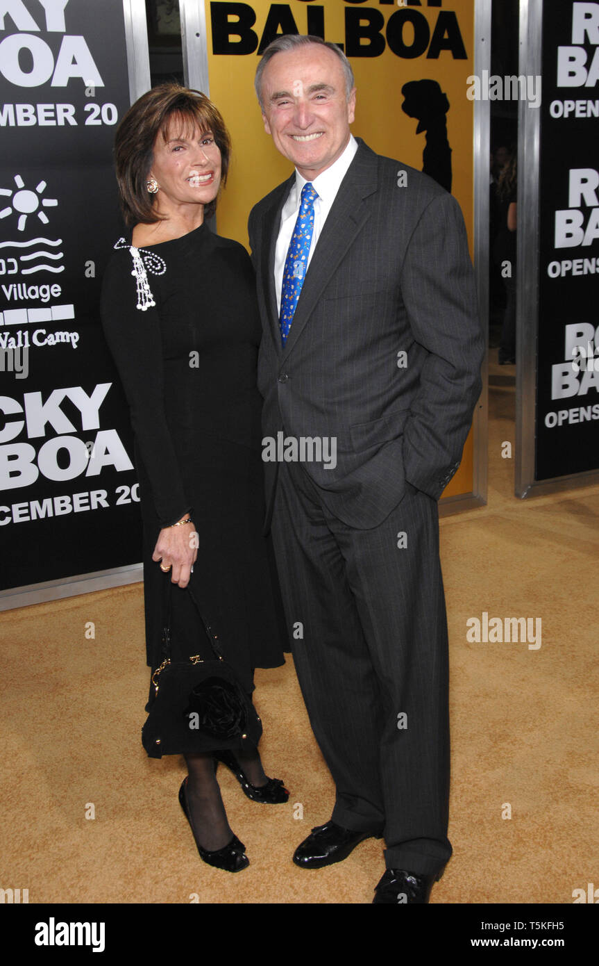 LOS ANGELES, CA. December 13, 2006: L.A.Police Chief WILLIAM J. BRATTON & wife RIKKI KLIEMAN at the world premiere of 'Rocky Balboa' at the Grauman's Chinese Theatre, Hollywood. Picture: Paul Smith / Featureflash Stock Photo