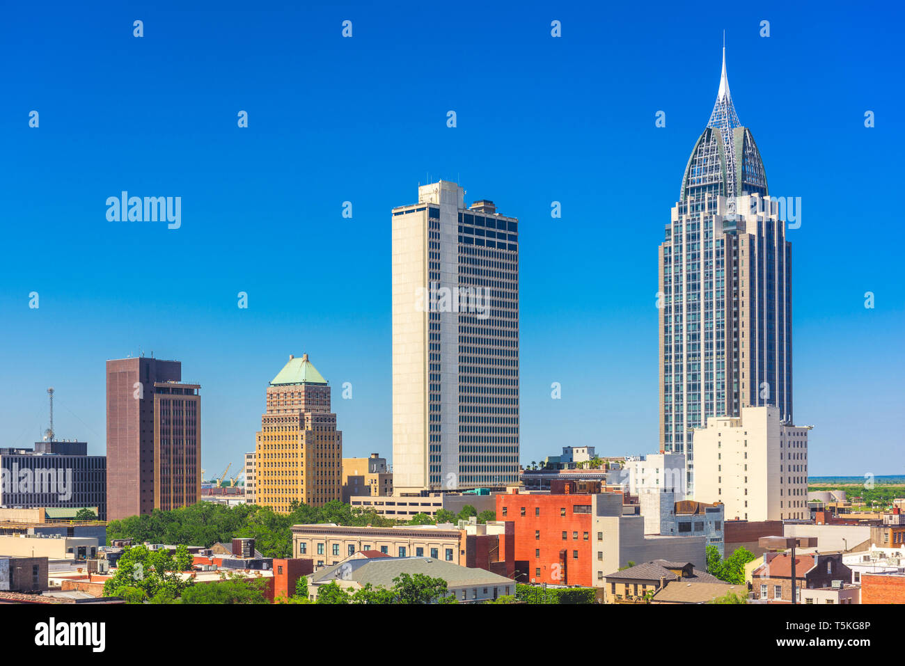 Mobile, Alabama, USA downtown skyline in the afternoon Stock Photo Alamy