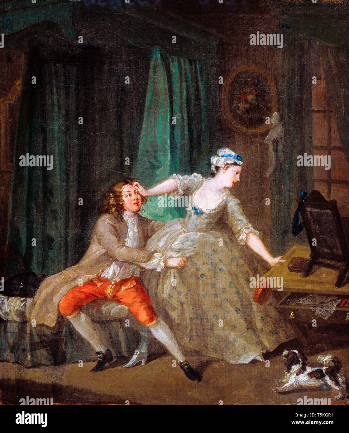 William Hogarth, Before, painting, c. 1730 Private Collection Stock Photo