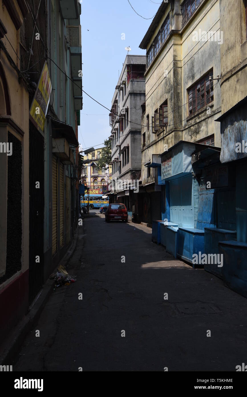 Bankim Chatterjee lane, Kolkata, India Stock Photo Alamy