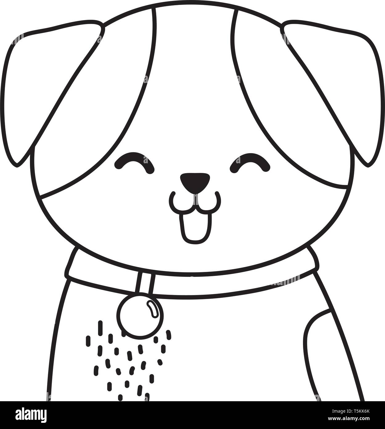 cute pet little animal dog cartoon vector illustration graphic design ...