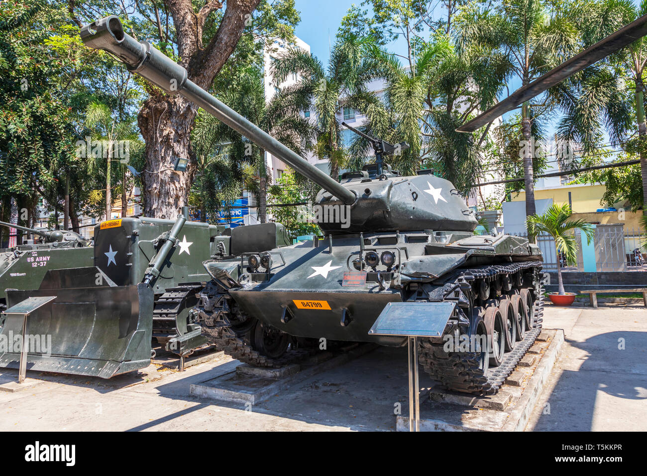 Vietnamese War Remnants Museum also known as the Museum of American War Crimes,Ho Chi Minh City, Vietnam Stock Photo