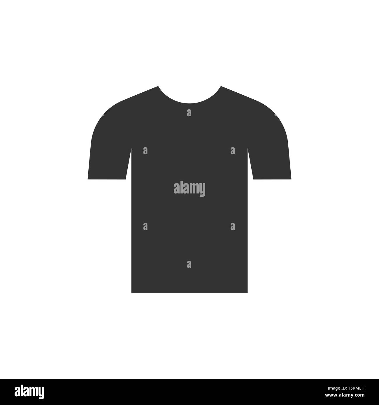 Vector illustration, flat design. Clothes t shirt icon Stock Vector
