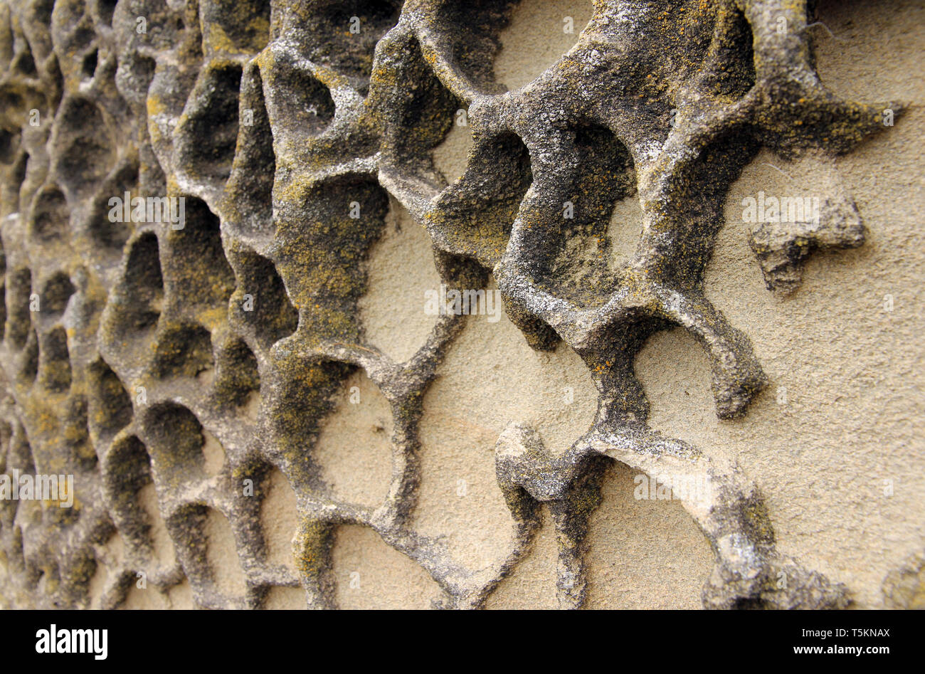 weathered rock Watchet Harbour Somerset Stock Photo