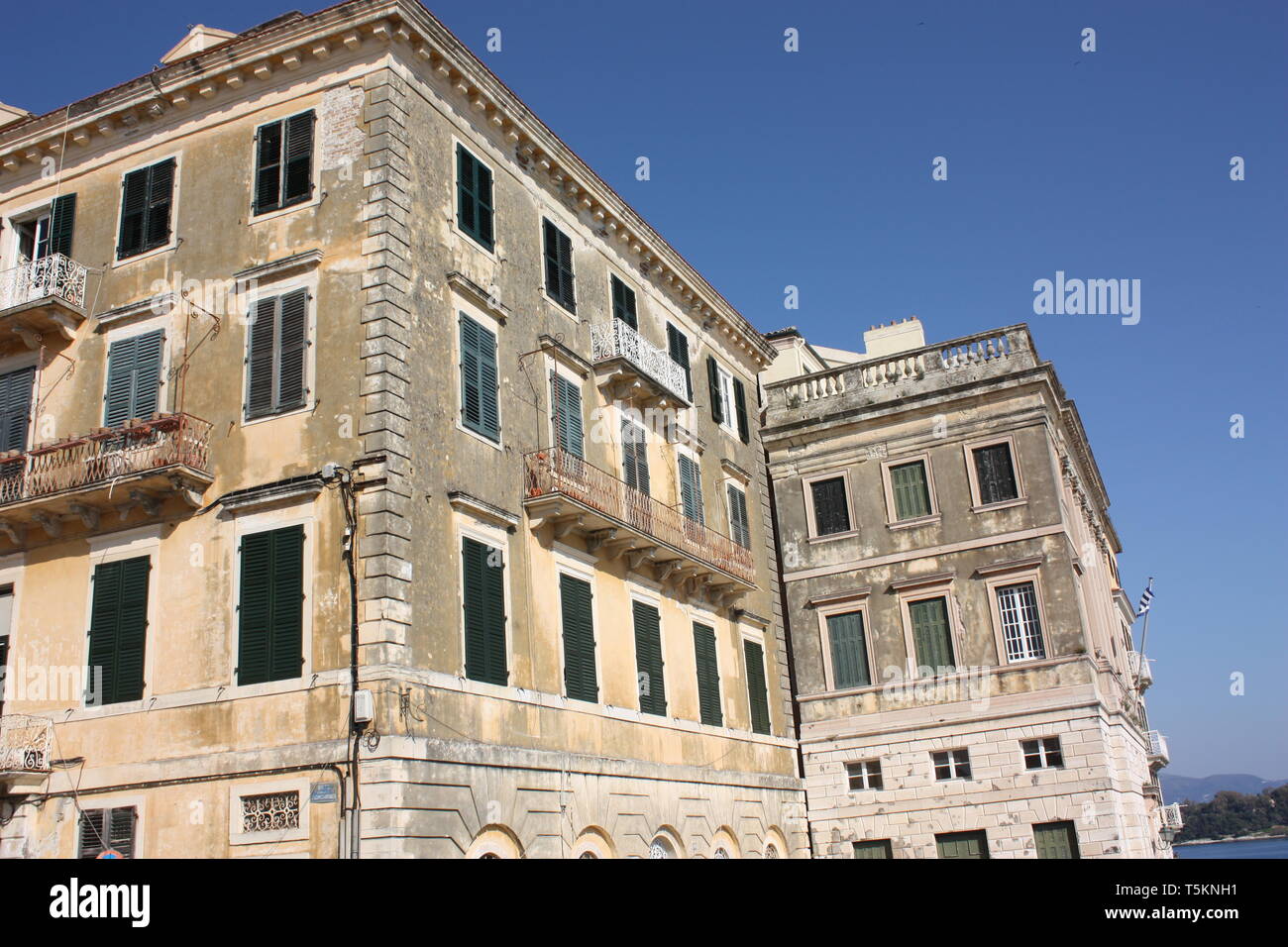 The house in the old town of Corfu where Ioannis Capodistrias the first president of Indpendent Greece lived when he was in Corfu. Stock Photo