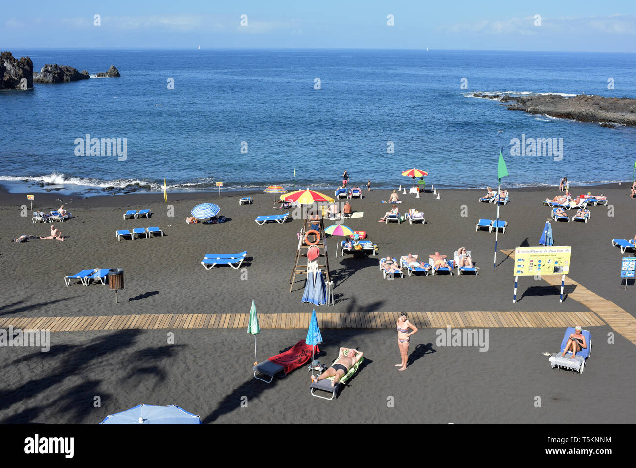 Tenerife Canary Islands Playa de la Arena Stock Photo