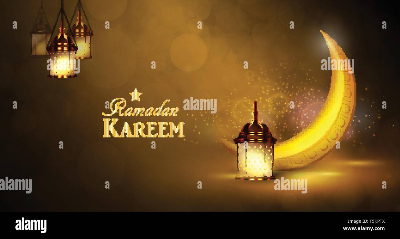 Ramadan greetings vector Stock Vector Art & Illustration, Vector Image