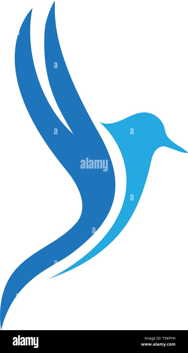 Bird and wing logo vector Stock Vector Image & Art - Alamy