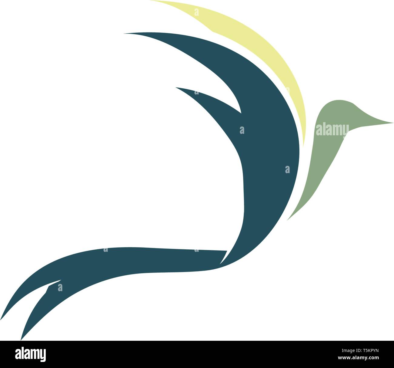 Bird and wing logo vector Stock Vector Image & Art - Alamy