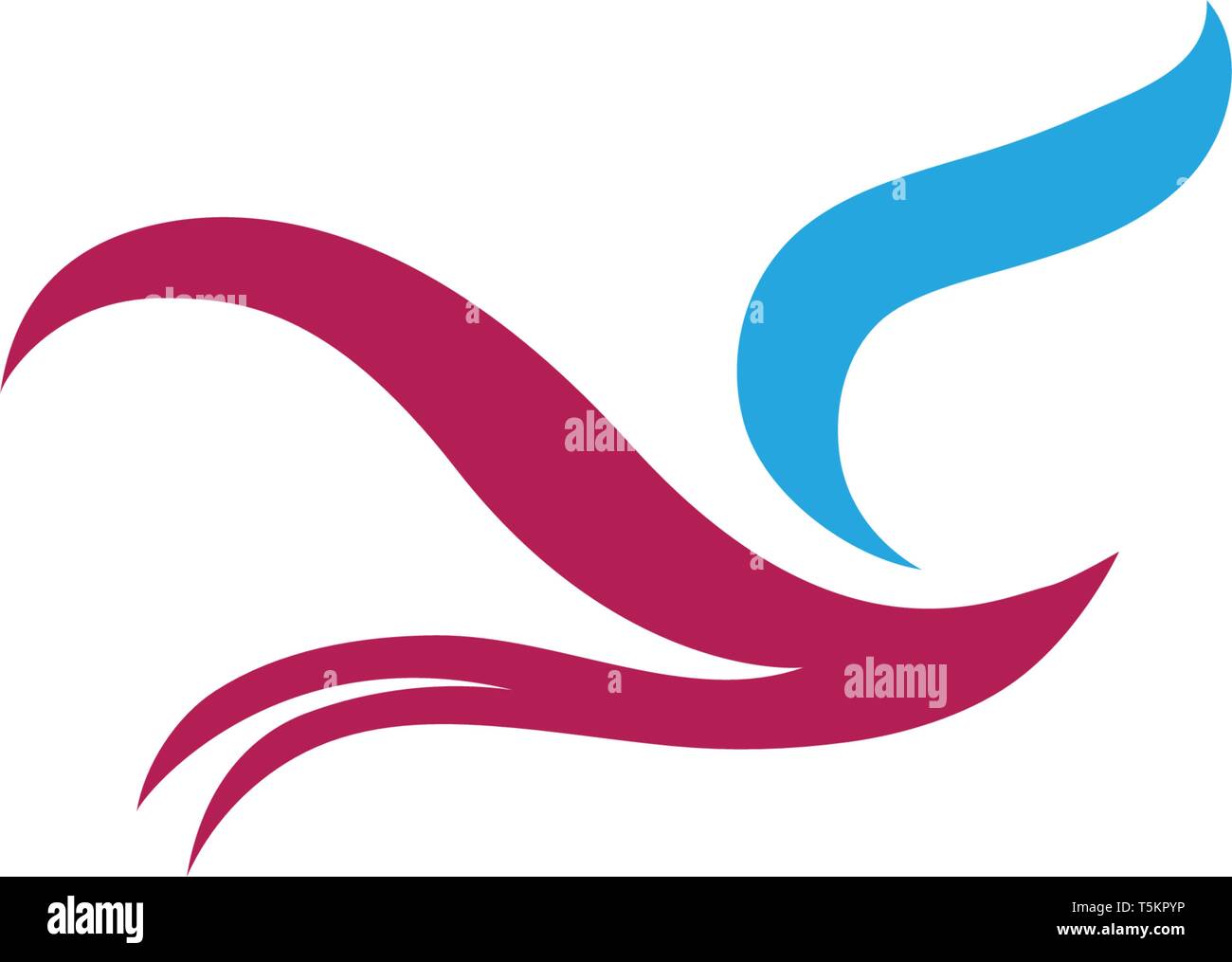 Bird and wing logo vector Stock Vector Image & Art - Alamy