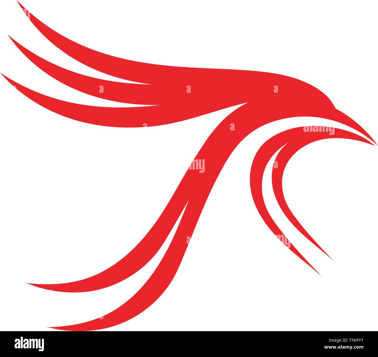 Bird and wing logo vector Stock Vector Image & Art - Alamy