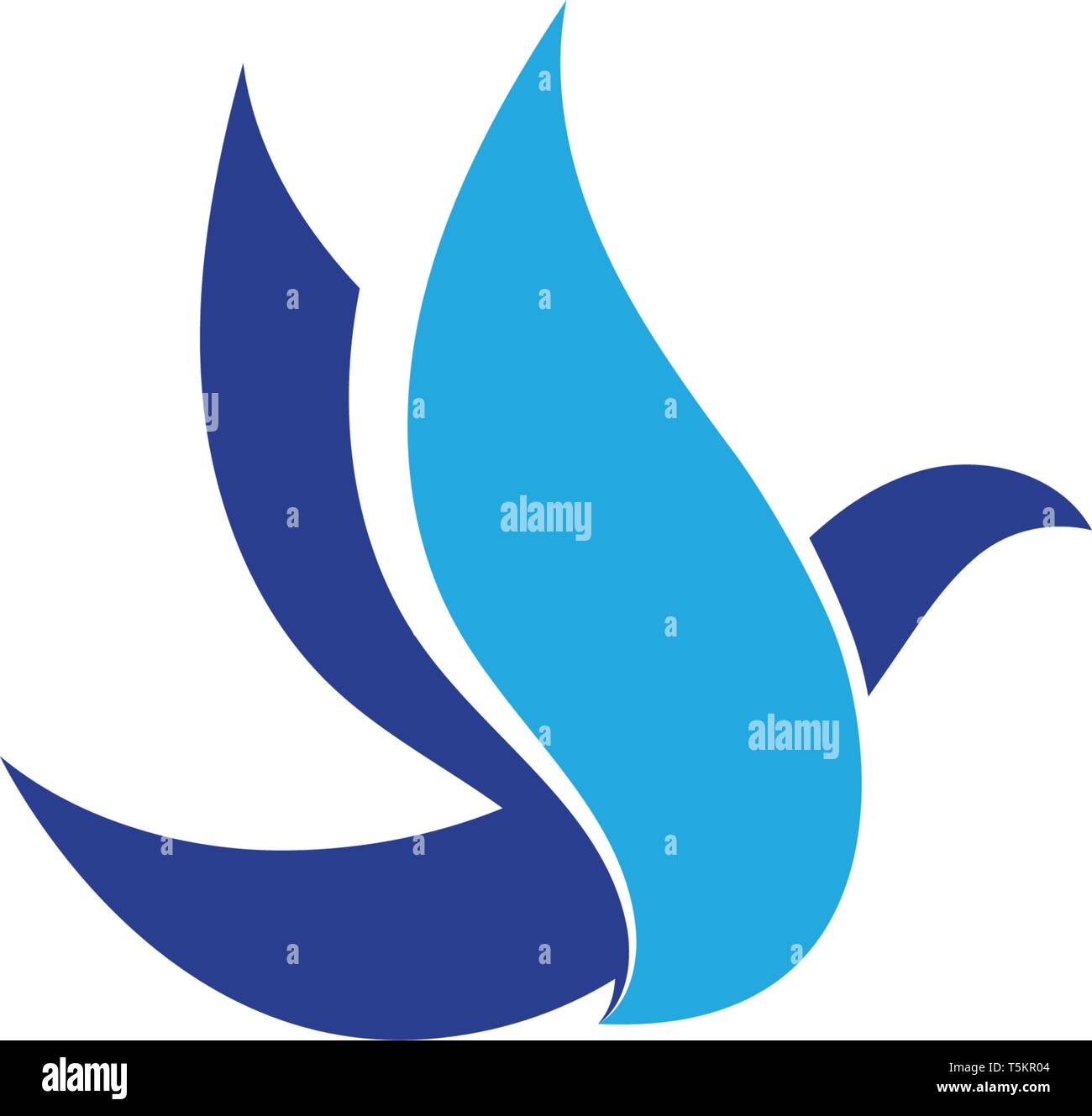 Bird and wing logo vector Stock Vector Image & Art - Alamy