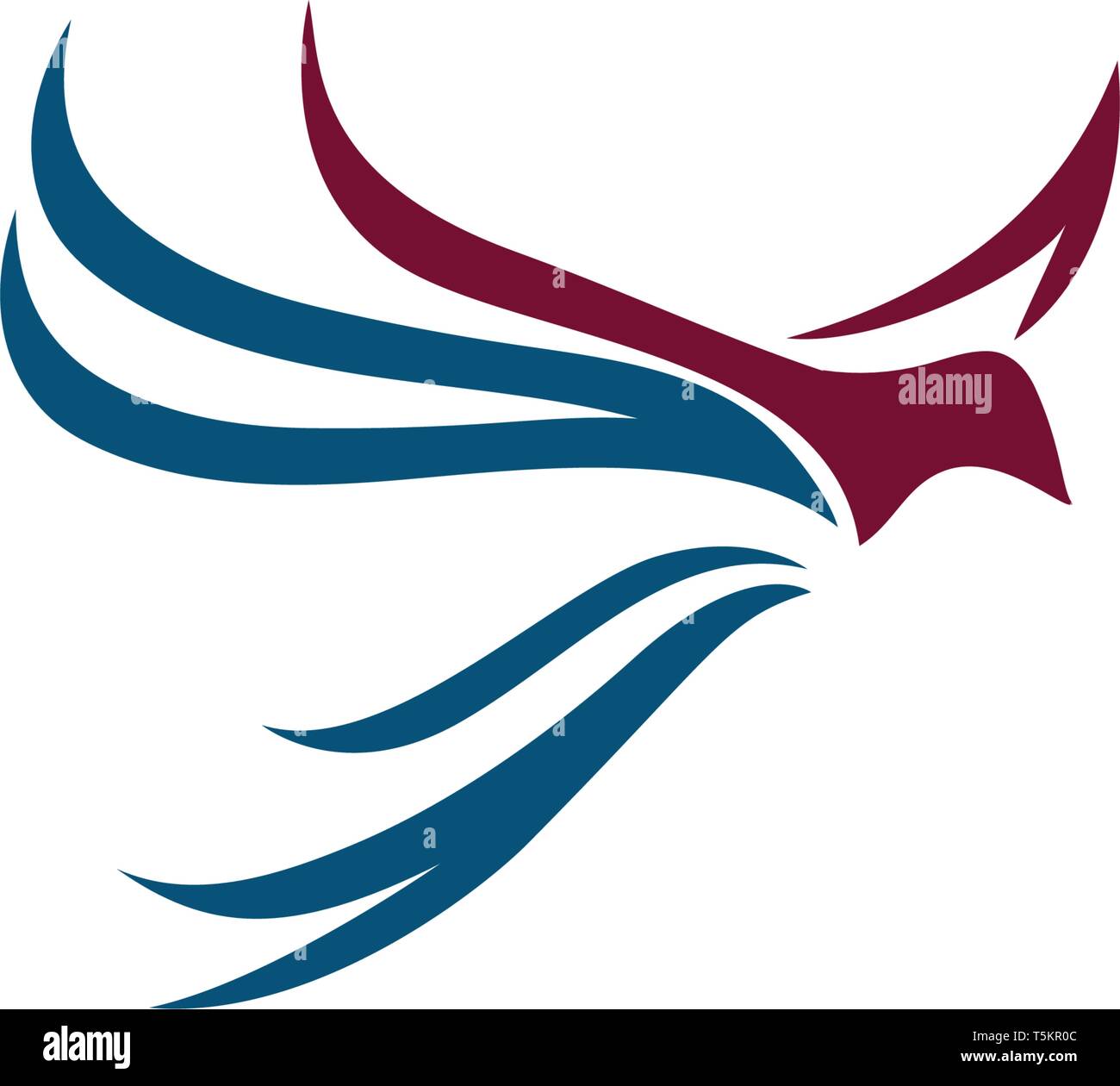 Bird and wing logo vector Stock Vector Image & Art - Alamy