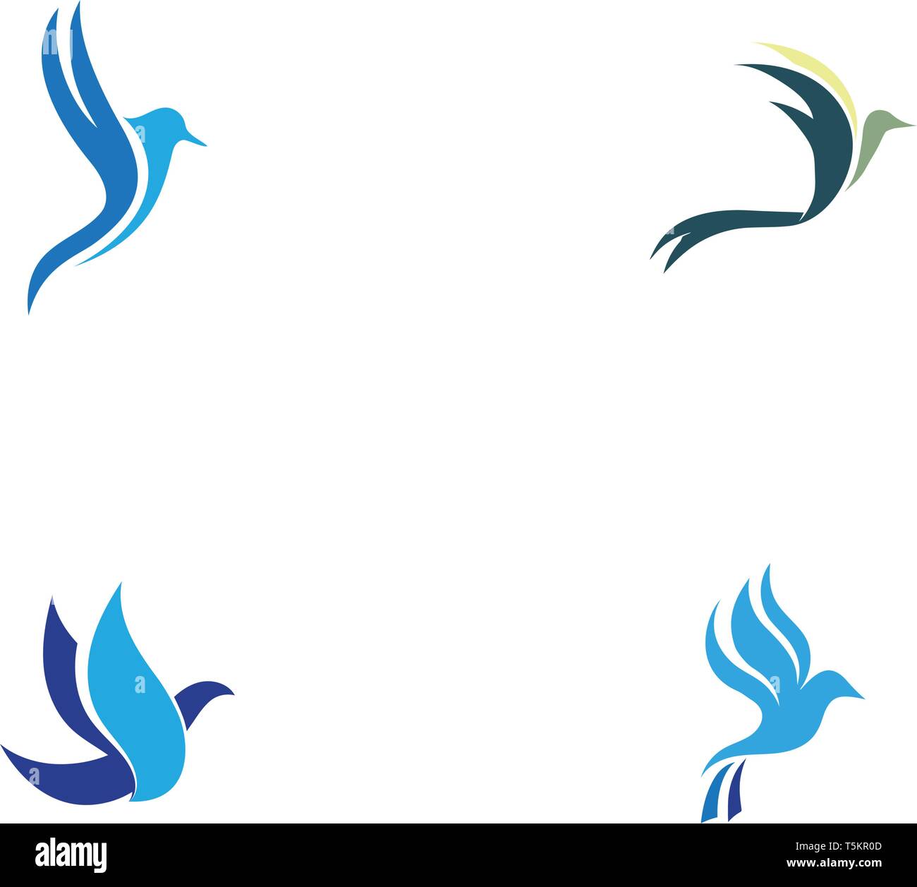 Bird and wing logo vector Stock Vector Image & Art - Alamy