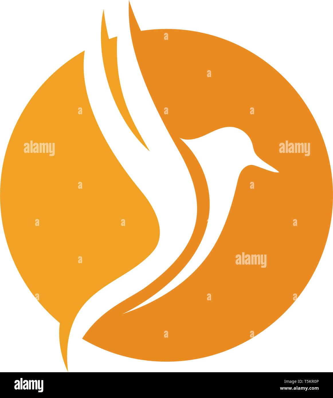 Bird and wing logo vector Stock Vector Image & Art - Alamy