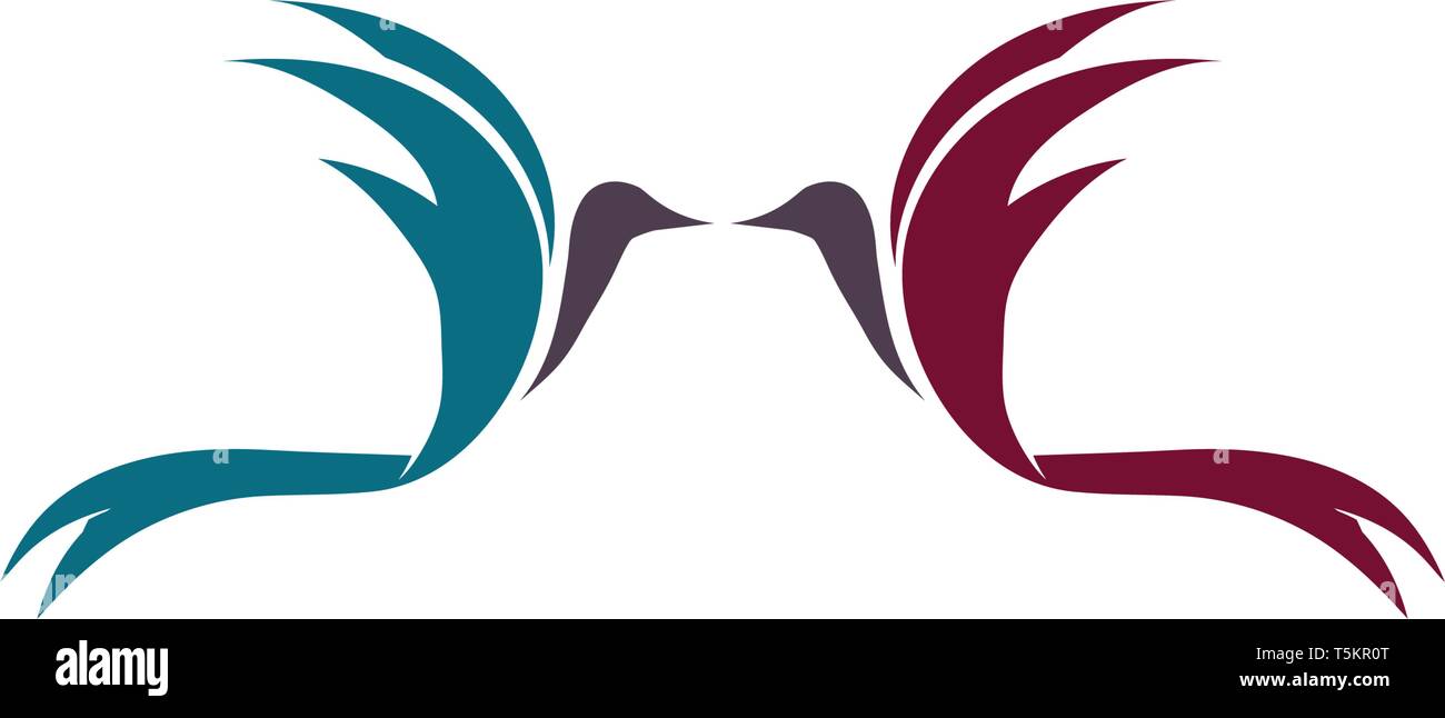 Bird and wing logo vector Stock Vector Image & Art - Alamy