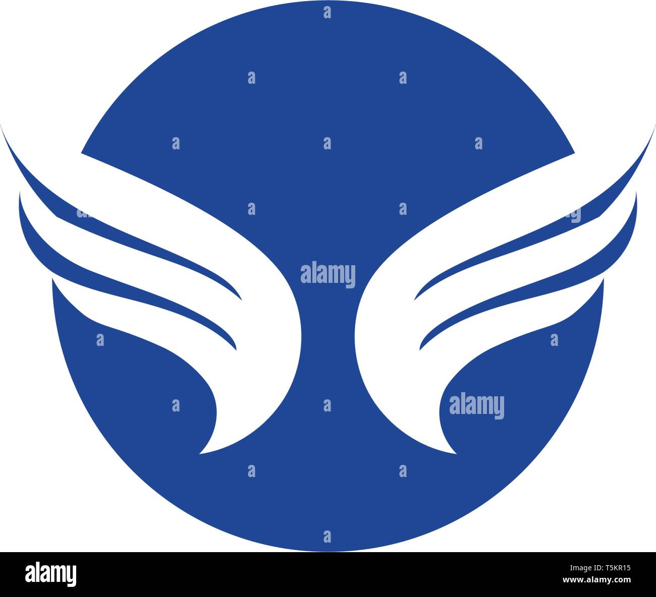 Bird and wing logo vector Stock Vector Image & Art - Alamy