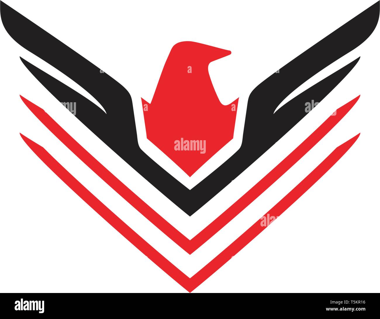 Bird and wing logo vector Stock Vector Image & Art - Alamy