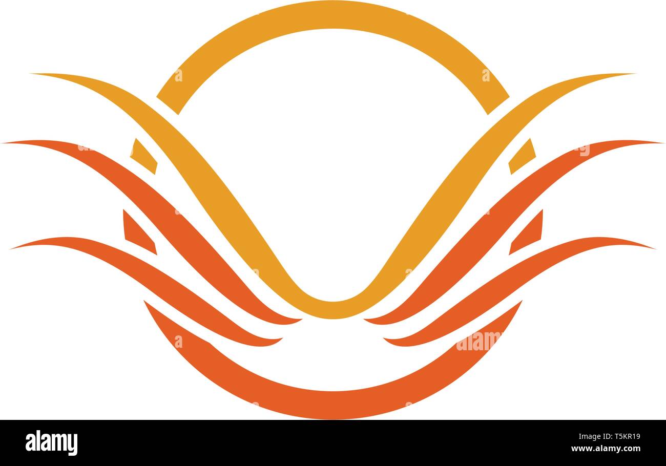Bird and wing logo vector Stock Vector Image & Art - Alamy