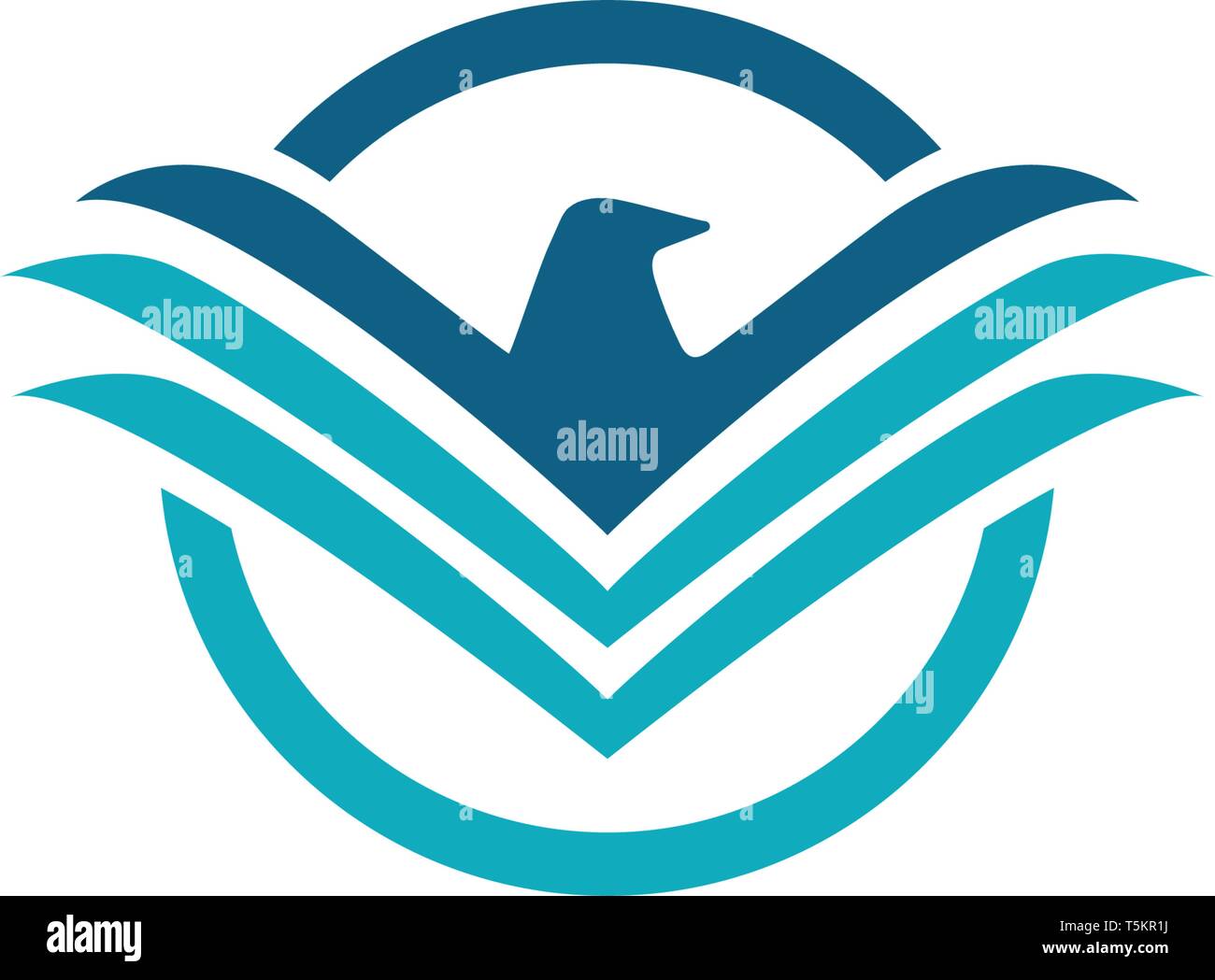 Bird and wing logo vector Stock Vector Image & Art - Alamy