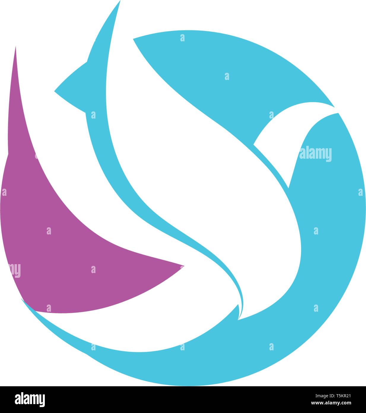 Bird and wing logo vector Stock Vector Image & Art - Alamy