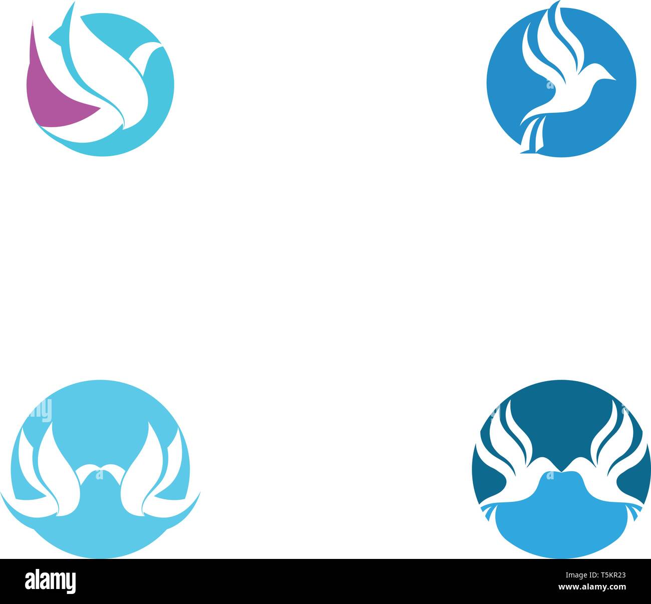 Bird and wing logo vector Stock Vector Image & Art - Alamy