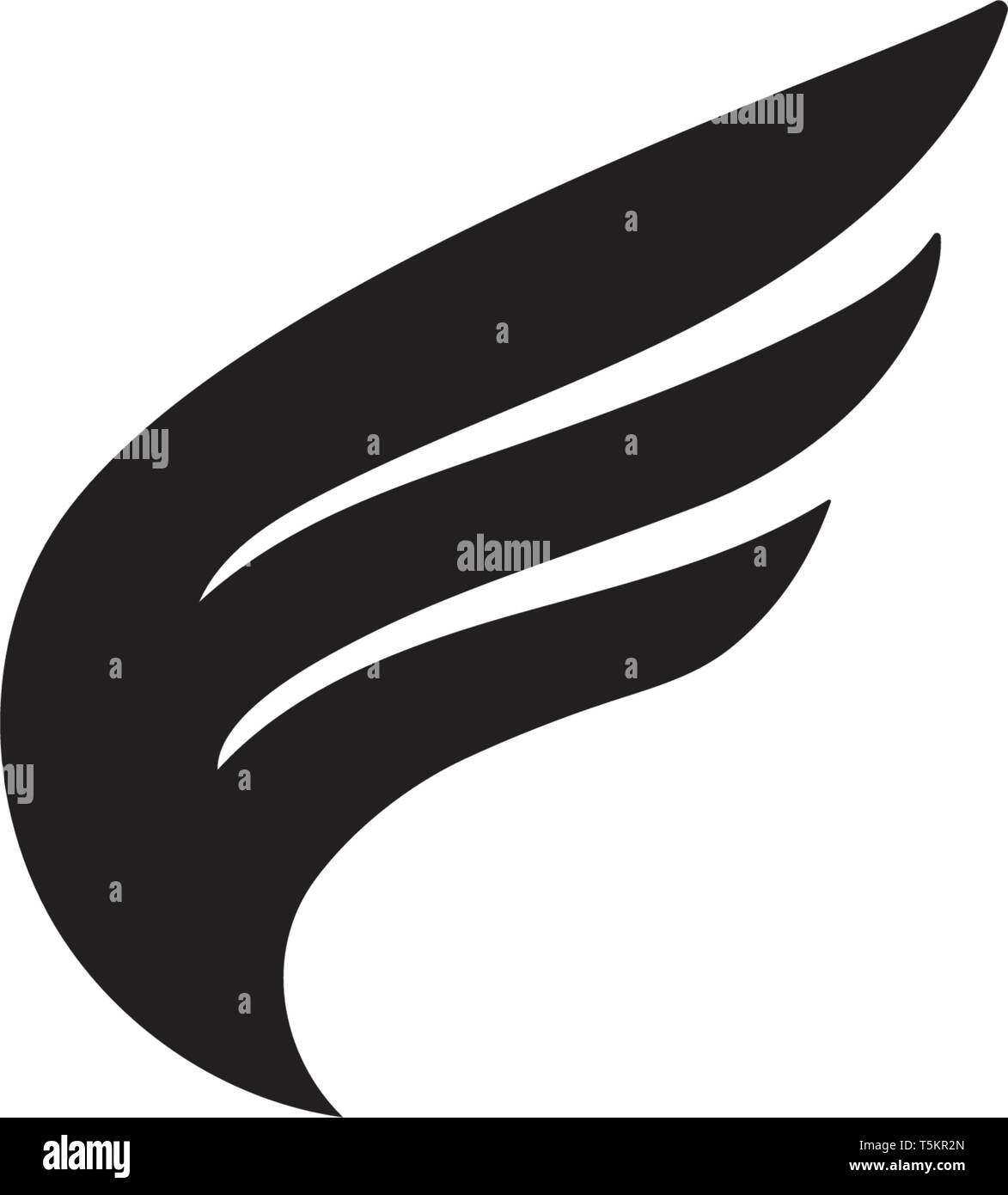 Bird and wing logo vector Stock Vector Image & Art - Alamy