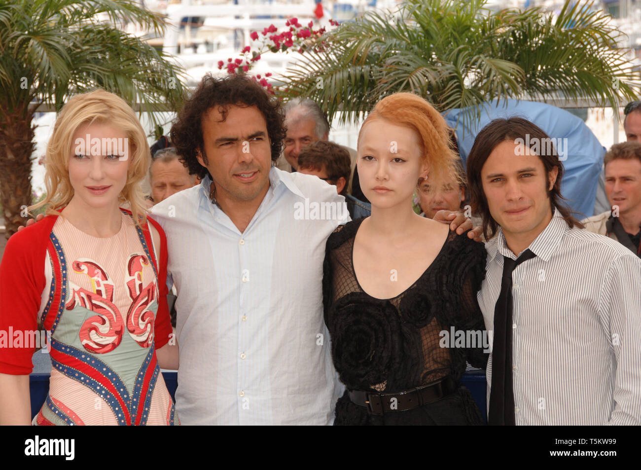 CANNES, FRANCE. May 23, 2006: Actresses CATE BLANCHETT (left) & RINKO KIKUCHI, actor GAEL GARCIA BERNAL (right) & director ALEJANDRO GONZALEZ INARRITU at the photocall for 'Babel' at the 59th Annual International Film Festival de Cannes. © 2006 Paul Smith / Featureflash Stock Photo