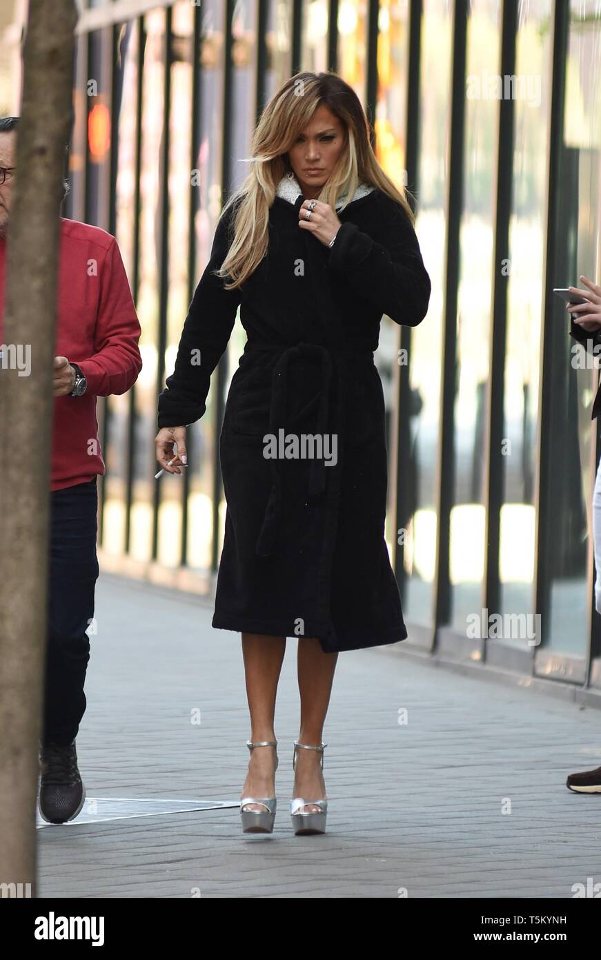 Jennifer Lopez out and about for Celebrity Candids - WED, , New York, NY April 24, 2019. Photo By: Kristin Callahan/Everett Collection Stock Photo