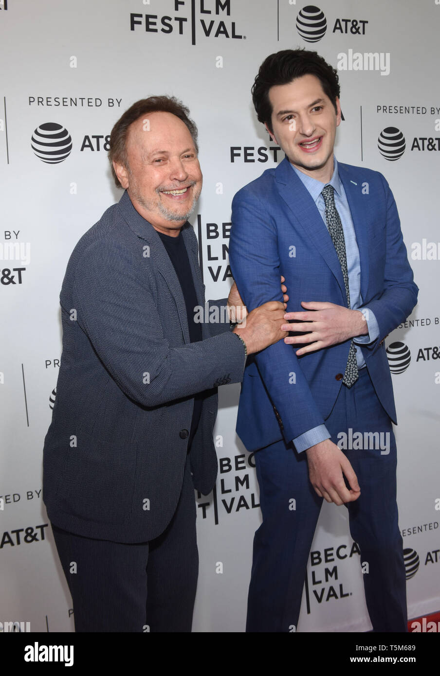 New York, USA. 25th Apr, 2019. Billy Crystal and Ben Schwartz attend